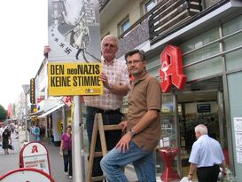 "Für uns ist Mitmachen beim Bündnis gegen Rechts Ehrensache", Henner Schmidt und Dietmar Nietan