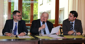 v.l. Dietmar Nietan, Guntram Schneider, Marco Emunds