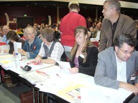 NRWSPD Landesparteitag, Delegation bei der Arbeit