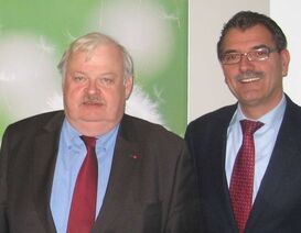 NRW-Minister Schneider und Landtagskandidat Münstermann